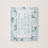 Blessed is zijn naam psalm 72:19 Christelijke vers Legpuzzel (Verticaal)