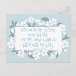 Blessed is zijn naam Psalm Christelijk Verse  Briefkaart