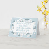 Blessed is zijn naam Psalm Christelijk Verse  Kaart (Gele Bloem)