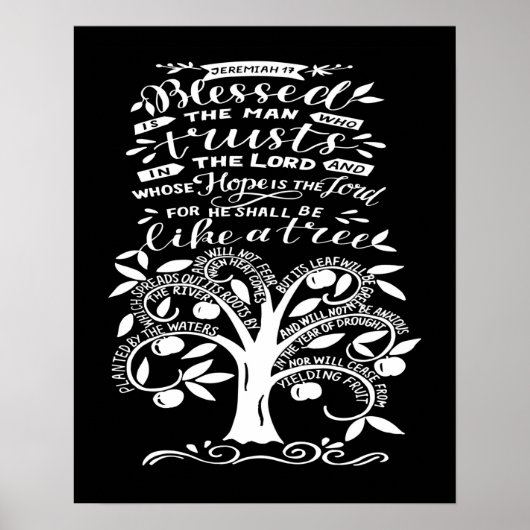Blessed Jeremiah 17 Poster (Voorkant)