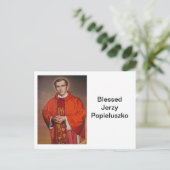 Blessed Jerzy Popieluszko Briefkaart (Staand voorkant)