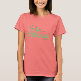  "blessed juniors" en het t-shirt van vrouwen