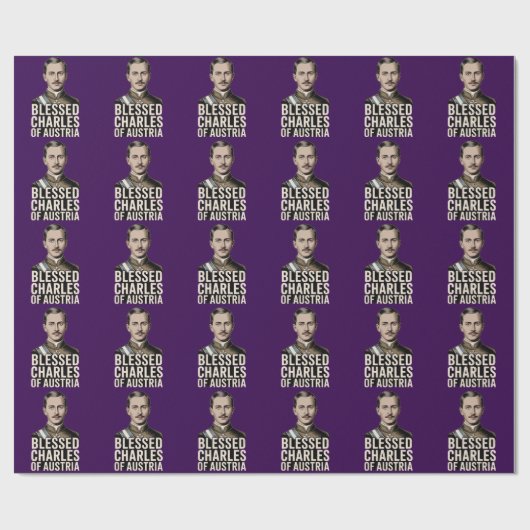 Blessed Karl of Austria Catholic Habsburg  Cadeaupapier (Vlak)