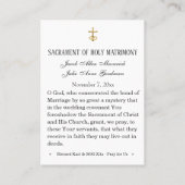 Blessed Karl & Zita Wedding Heilige Kaart Plaatskaartje (Achterkant)