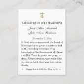 Blessed Karl & Zita Wedding Heilige Kaart Visitekaartje (Achterkant)