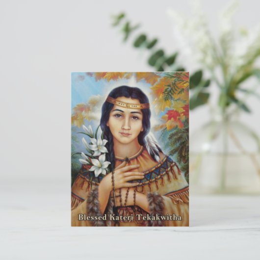 Blessed Kateri Tekakmet Briefkaart (Staand voorkant)