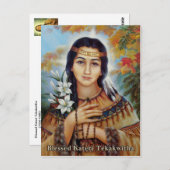 Blessed Kateri Tekakmet Briefkaart (Voorkant / Achterkant)