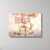 BLESSED kerstfeestdag foto Canvas Afdruk (Voorkant)