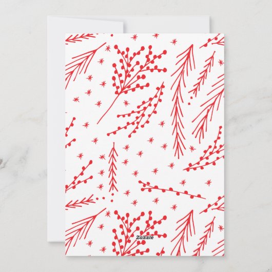 Blessed kerstfeestdag handschrift fotokaart feestdagenkaart (Achterkant)