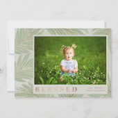 BLESSED-kerstfoto Feestdagenkaart (Voorkant)