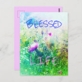 BLESSED LIFE VERDE BRIEFKAART (Voorkant / Achterkant)