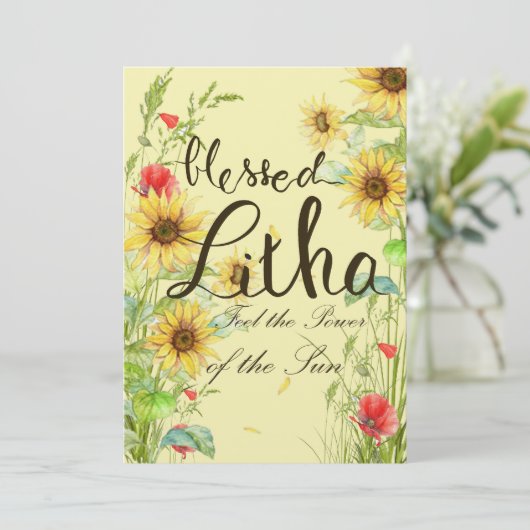 Blessed Litha Feestdagenkaart (Staand voorkant)