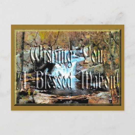 Blessed Mabon Briefkaart (Voorkant)