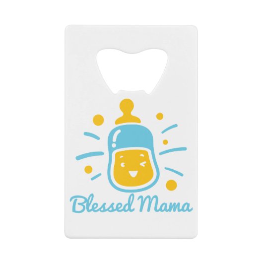 Blessed Mama Creditkaart Flessenopener (Voorkant)