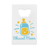 Blessed Mama Creditkaart Flessenopener (Achterkant)