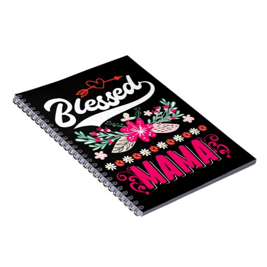 Blessed Mama Cute Religieuze Moeder Notitieboek (Rechterzijde)