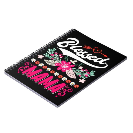 Blessed Mama Cute Religieuze Moeder Notitieboek (Linkerzijde)