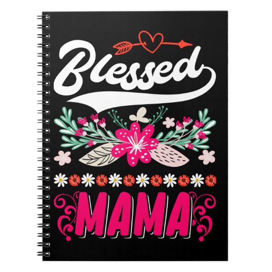 Blessed Mama Cute Religieuze Moeder Notitieboek (Voorkant)
