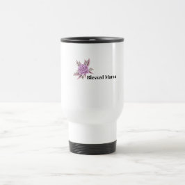 Blessed Mama Floral Coffee Mug Reisbeker