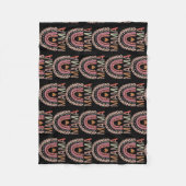Blessed Mama Funny Leopard Boho Cute Rainbow Fleece Deken (Voorkant)