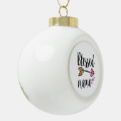 Blessed Mama Keramische Bal Ornament (Links)