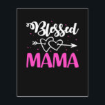 Blessed Mama Proud moeder | Cute Gift<br><div class="desc">Easy hanging for all our portrait canvas, includes nail and all hanging hardware. ・ Makes a great gift for any mom or mom-to-be. Prefect birthday of Mother's Day gift. Great for family fotoshoot or special main. It also a great idea for your family has a cute picture, or you can...</div>