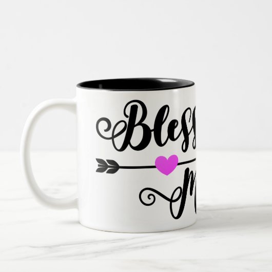 Blessed Mama Tweekleurige Koffiemok (Links)
