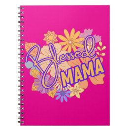 Blessed MaMa with Flowers Notitieboek
