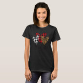 Blessed mamaw leopard Buffalo Plaid mamaw T-shirt (Voorkant volledig)
