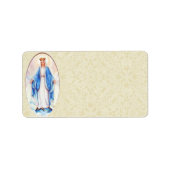 Blessed Mary Adreslabel Etiket (Voorkant)