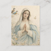 Blessed Mary Catholic Funeral Memorial Holy Card - Visitekaartje (Voorkant)