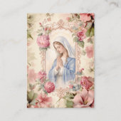 Blessed Mary Catholic Funeral Memorial Holy Card - Visitekaartje (Voorkant)