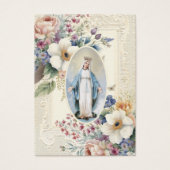 Blessed Mary Funeral Memorial Croatian Visitekaartje (Voorkant)