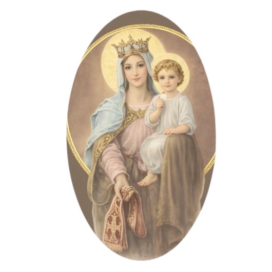 Blessed Mary Mother of Priests Jesus Eucharist Ovale Sticker