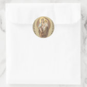 Blessed Mary Mother of Priests Jesus Eucharist Ronde Sticker (Tas)
