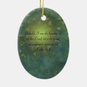 Blessed Mary Ornament (Achterkant)