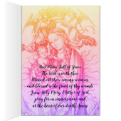 Blessed Mary Prayer-kaart (Binnen (Rechts))