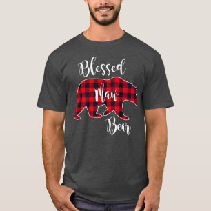 Blessed Maw Beer Red Buffalo Check Pset Fun Grand T-shirt