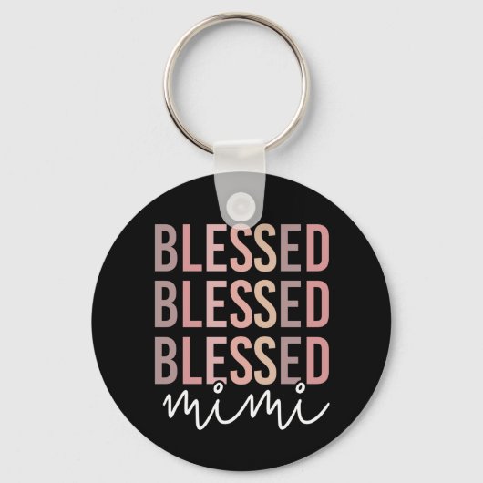 Blessed Mimi | Giften voor Mimi Grandma Sleutelhanger (Voorkant)