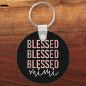 Blessed Mimi | Giften voor Mimi Grandma Sleutelhanger (Voorkant)