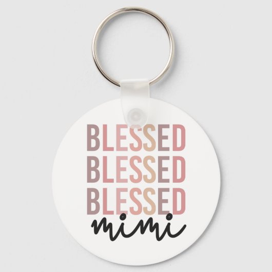 Blessed Mimi | Giften voor Mimi Grandma Sleutelhanger (Voorkant)