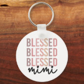 Blessed Mimi | Giften voor Mimi Grandma Sleutelhanger (Voorkant)