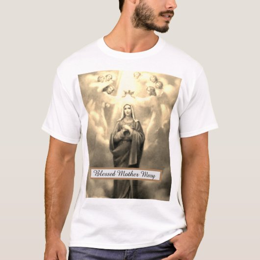 Blessed Moeder Mary T-shirt (Voorkant)