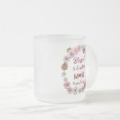 Blessed Mom Bloemen Frosted Mok (Voorkant rechts)