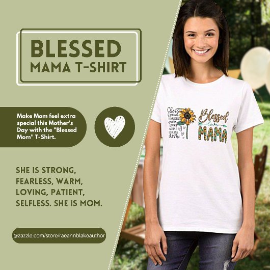 "Blessed Mom" Moederdag T-shirt