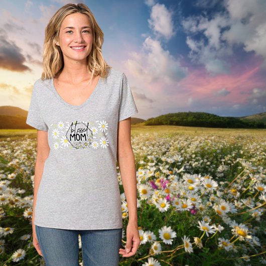 "Blessed Mom" Moederdag T-shirt