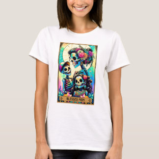 Blessed Mom, Skeleton Tarot Kaart T-shirt