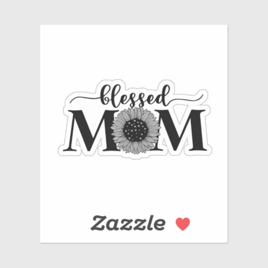 Blessed Mom Sticker (Vel)