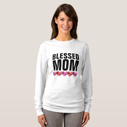 BLESSED MOM T-Shirts (Voorkant volledig)