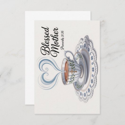 Blessed Mother Mother's Day Bedankkaart (Voorkant / Achterkant)